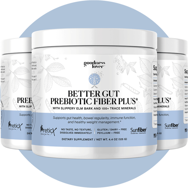 Better Gut Prebiotic Fiber Plus [3 Bottles]